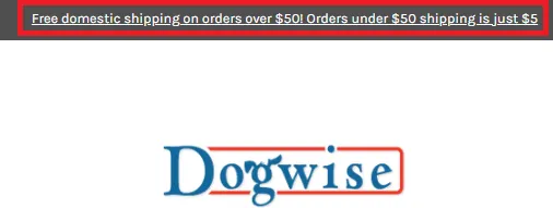 Dogwise Free Shipping Offer